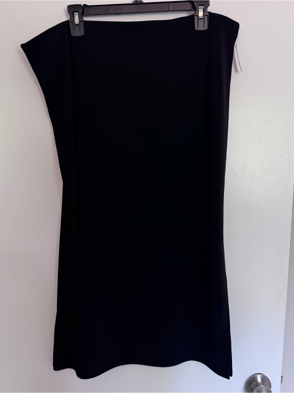 Leith One-Shoulder Black Mini Dress